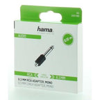 Adapter HAMA, 6.3 mm Jack Male - RCA Female, Black