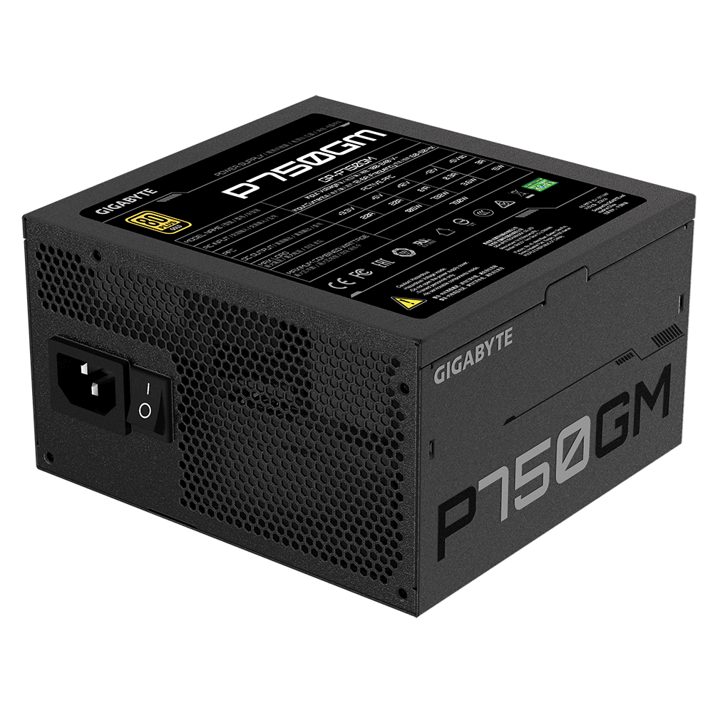 Захранващ блок Gigabyte P750W, 750W, 80+ GOLD, Modular