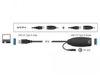 DeLock Extension Cable, Active, USB-A Male - USB-A Female, USB 3.0, 10 m