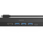 USB-C Hub HAMA, multiport, 6 ports, 3 x USB-A, USB-C, HDMI, LAN/Ethernet