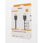 HAMA High Speed Cable, HDMI Male - HDMI Male, 8K, 48GB/s, Ethernet, 2m, Gold-plated connectors, Black