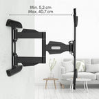 Full-Motion TV Wall Mount, 165 cm, 32-65", 220834