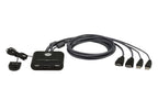 ATEN CS22HF KVM Switch, 2-Port USB HDMI