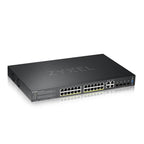 ZyXEL GS-2220-28HP Switch, 24-port Layer2+, 24x Gigabit PoE + 4x Gigabit combo (RJ45/SFP), Managed