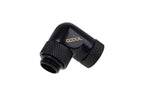 Alphacool Eiszapfen Angled Adapter, 90°, G1/4" Male to G1/4" Female Thread, Matt Black