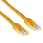 ACT U/UTP Network Patch Cable, CAT 6, RJ-45 - RJ-45, 3 m, Copper Conductors, Yellow, Bulk packaging