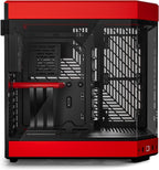 HYTE Y60 Tempered Glass Case, Mid-Tower, Black and Red
