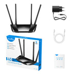 Cudy LT400 Wireless Router, 4G LTE, 2.4GHz, 300 Mbps, 10/100
