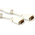 Cable ACT AK3634, DVI-D male - DVI-D male, 10 m, White, Bulk