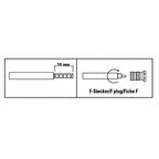 HAMA Adapter, F-connector male, Metal, 4 pieces
