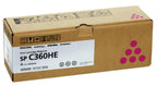 Toner Cartridge Ricoh SPC360HE, 5000 pages, Magenta