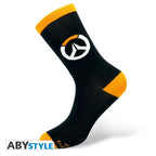 ABYSTYLE OVERWATCH Socks Logo, Black/Orange