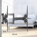 Hama Fullmotion TV Wall Mount, 32-65", Adjustable, Black