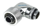 Alphacool Compression Fitting, 16/10 - G1/4, 90°, Rotatable, Chrome
