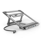Hama "Connect2Office Stand" USB-C Docking Station, Laptop Stand, 12 Ports