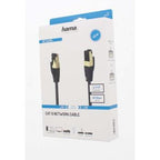 HAMA S/FTP Network Patch Cable, CAT 8, RJ-45 - RJ-45, 40Gbit/s, 1.50 m, Halogen-free, Black