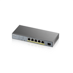 ZyXEL GS1350-6HP Switch, 6-port, Gigabit, Managed, PoE 60W