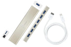 J5 Create USB-C 7-Port Hub JCH377, USB 3.0, 1:7, White