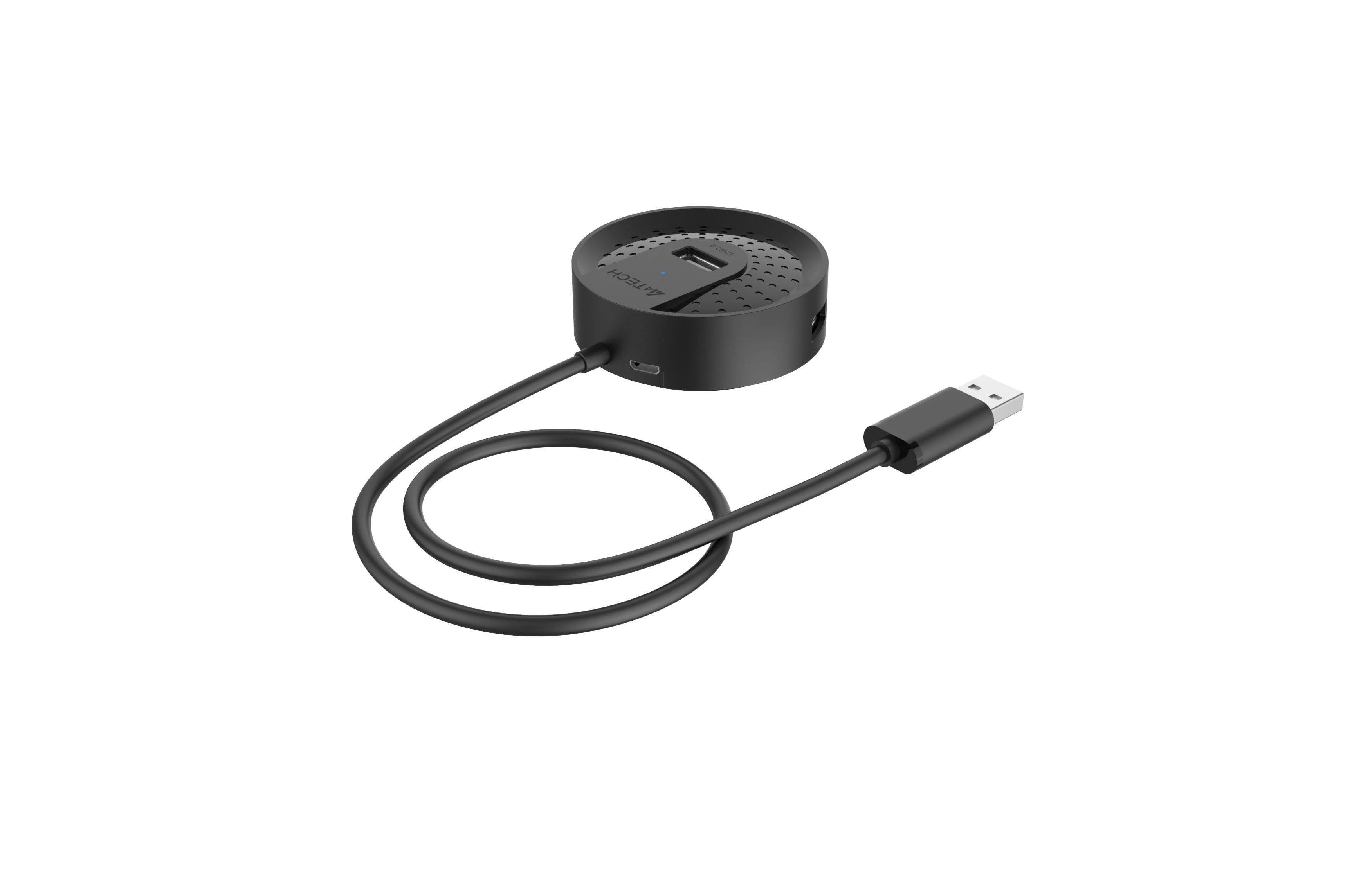 USB хъб A4tech HUB-20, 4 портов, USB 2.0