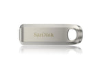 SanDisk Ultra Luxe USB Flash Drive, 64GB, USB 3.2 Gen 1, USB-C, Silver