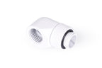 Alphacool Eiszapfen rotary L-connector, G1/4 male to G1/4 female, White