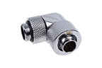Alphacool Eiszapfen Fitting, Extension, 90°, 13/10mm, G1/4, Silver