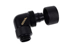 Alphacool Eiszapfen Fitting, Extension, 90°, 16/10mm, G1/4, Matte Black