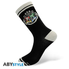 ABYSTYLE HARRY POTTER Black & Grey Hogwarts Socks