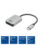ACT AC7056 SD / micro SD Card Reader, SDXC, USB-C
