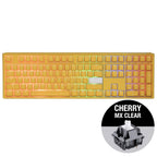 Ducky One 3 Yellow Full-Size Mechanical Gaming Keyboard, Cherry MX Clear
