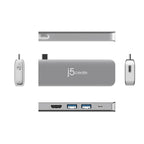 j5create JCD387 Modular Docking Station, 2 modules, USB-C