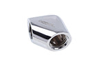 Alphacool Eiszapfen Rotating L-Connector, G1/4 Male to G1/4 Female, Chrome