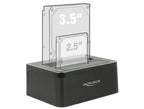 Delock 62661 External Docking Station, for 2.5"/3.5" HDD/SSD, USB 3.0, Clone Function, Black