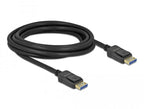 Delock DisplayPort 2.0 Male - DisplayPort 2.0 Male Cable, 3.0m, 54 Gb/s, Black
