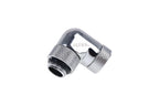 Alphacool Eiszapfen Angled Adaptor, 90°, G1/4 Male to G1/4 Female, Chrome