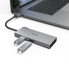 6-Port USB-C Hub, 2 x USB-A, USB-C, HDMI, SD, microSD