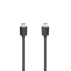 HAMA 205005 Cable, High-Speed, HDMI Male - HDMI Male, 4K, 18Gbps, Ethernet, 1.5 m, Shielded, Black