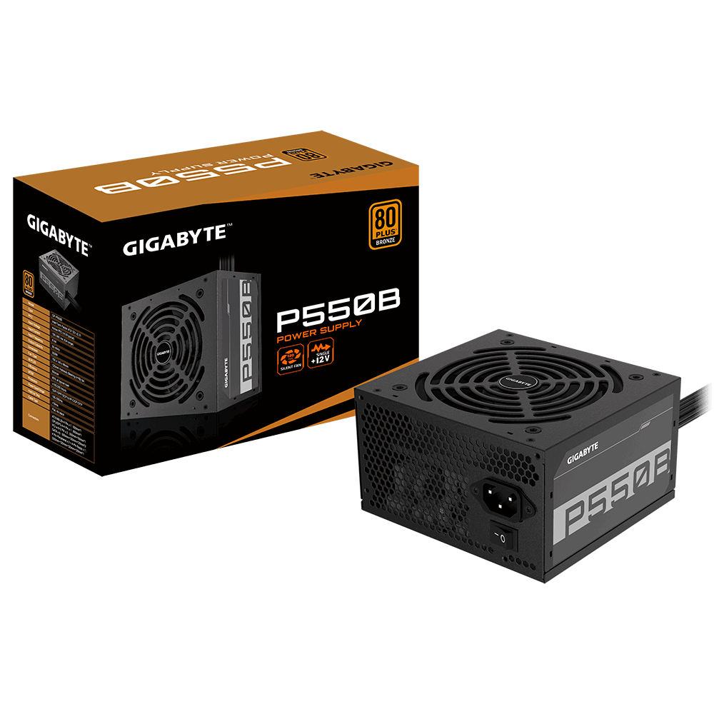 Power Supply Gigabyte GP-P550B, 550W, 80+, Bronze