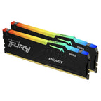 Kingston FURY Beast Black RGB 64GB(2x32GB) DDR5 5600MHz Memory KF556C40BBAK2-64