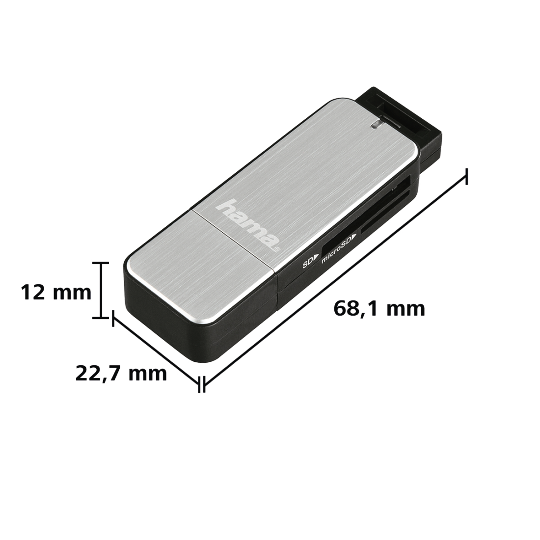 Четец за карти HAMA, USB 3.0, 123900