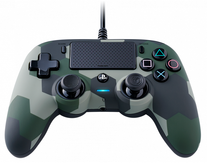 Wired Gamepad Nacon Wired Compact Controller Camo Green, Green