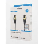 HAMA S/FTP Network Patch Cable, CAT 8, RJ-45 - RJ-45, 40Gbit/s, 3.0 m, Halogen-free, Black