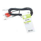 Audio Cable HAMA, 2 x RCA - 2 x RCA, 1.5m, Black