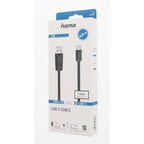 HAMA USB-C male to USB-A male cable, USB 3.2 Gen 1, 5Gbit/s, 0.25m, Black