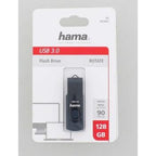 USB Flash Drive HAMA Rotate, 128GB, USB 3.0 90 MB/s, Petrol Blue