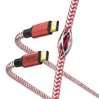 HAMA Reflective Cable, USB-C male - USB-C male, 1.5 m, Red