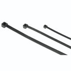 Cable ties black, 100 / 150 / 200 mm, 150 pieces, 221002