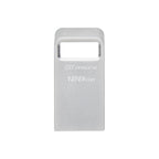 KINGSTON DataTraveler Micro USB Flash Drive, 128GB, USB-A 3.2 Gen 1, Silver
