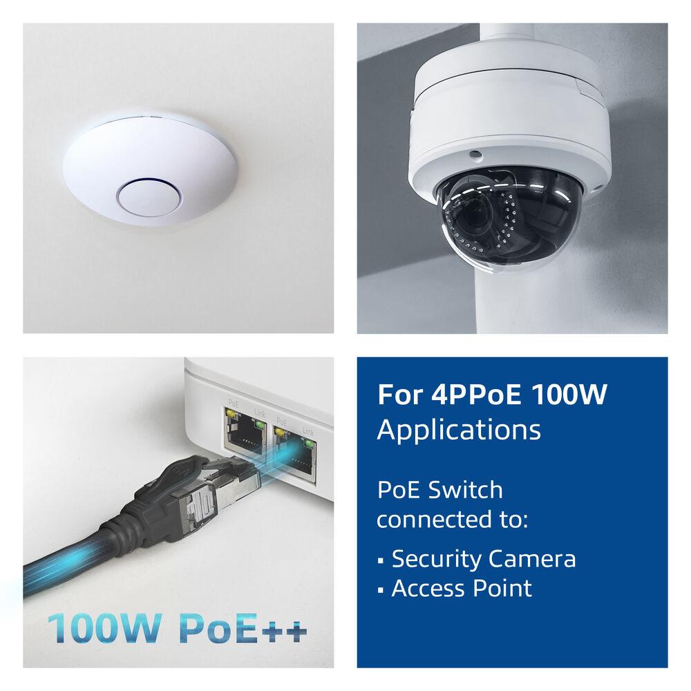 Мрежов пач кабел ACT S/FTP, CAT6A IDC 4PPoe/PoE++100W LZSH, 3.0 m
