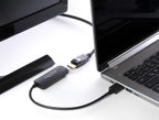 Delock 63206 Adapter, HDMI-A male - DisplayPort female, 4K 60 Hz, Black
